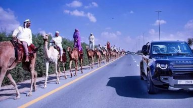 Завершился 12-дневный поход на верблюдах по пустыне ОАЭ
