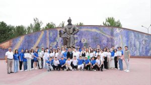Environmental activists from Turkmenistan participate in a youth camp in Uzbekistan