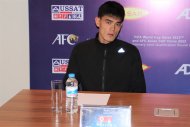 Фоторепортаж: Пресс-конференция сборных Туркменистана и КНДР перед отборочным матчем ЧМ-2022