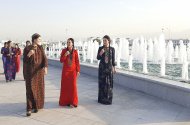 Фоторепортаж: в Ашхабаде введён в строй современный сквер «Лачин»