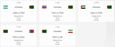 Стали известны даты и время начала матчей юниорской сборной Туркменистана по хоккею на чемпионате Азии и Океании