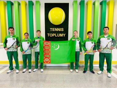 Сборная Туркменистана до 14 лет отправилась на чемпионат Азии по теннису в Бахрейн