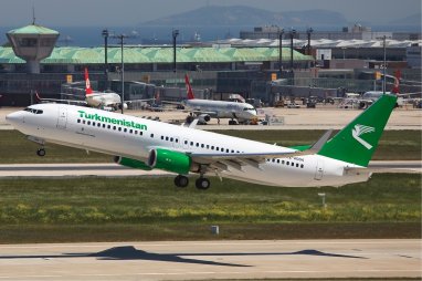 Авиакомпания «Туркменистан» увеличила количество полетов из Ашхабада в Стамбул