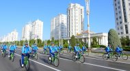 Photoreport from the mass bike ride in Ashgabat on the occasion of the World Bicycle Day