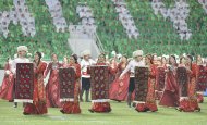 Türkmenistanyň Garaşsyzlygynyň 26 ýyllygyna bagyşlanyp «Aşgabat» stadionynda geçirilen dabaradan fotoreportaž