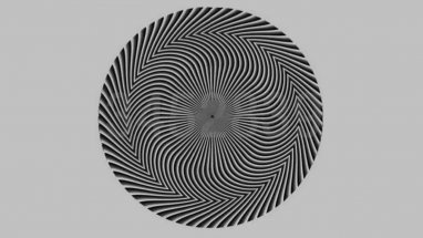 Strange black and white swirl optical illusion sparks controversy on social media