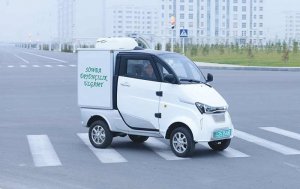 В Туркменистане появился новый электромобиль для адресной доставки товаров
