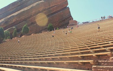 The unique Red Rocks amphitheater was cleared of 22 kilograms of chewing gum