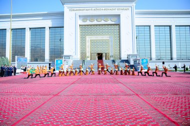 Фоторепортаж: Торжественное открытие выставки экономических достижений Туркменистана в Ашхабаде