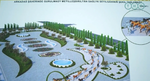 A new Saglyk park will be built in the city of Arkadag