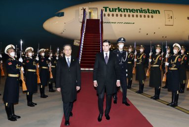 Начался государственный визит Президента Туркменистана в Китай