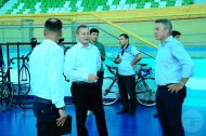 Photo report: French cyclist Frédéric Magné visited the Ashgabat Velodrome