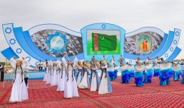 В Ашхабаде состоялось открытие водоочистного сооружения Bagtyýarlyk
