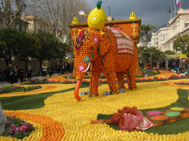 Fransa'da düzenlenen geleneksel Menton Limon Festivali başladı