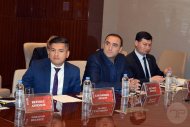Meeting of representatives of FC Altyn Asyr and FC Istiklol before of the 2019 AFC Cup match 