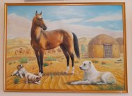 Moments from the exhibition dedicated to the national holiday of the turkmen horse and the holiday of the turkmen alabay