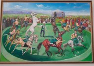 Фоторепортаж с выставки, посвященной национальным  праздникам туркменского скакуна и туркменского алабая