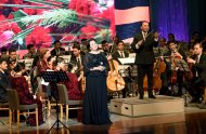 Aşgabatda Ýeňiş gününe bagyşlanan konsert geçirildi