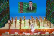 A concert took place at the Ashgabat Mukams Palace