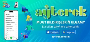 The new Aýterek mobile application offers opportunities for posting advertisements about goods and services
