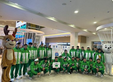 The junior national ice hockey team of Turkmenistan arrived in Ulaanbaatar for the 2023 IIHF Ice Hockey U18 Asia and Oceania Championship