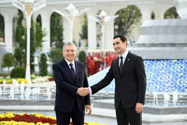 The head of Turkmenistan congratulated the President of Uzbekistan on Independence Day