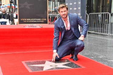 Chris Hemsworth'un da artık Şöhretler Kaldırımı'nda bir yıldızı var