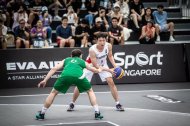Фоторепортаж с матча квалификационного раунда Кубка Азии-2023 по баскетболу 3×3: Республика Корея − Туркменистан