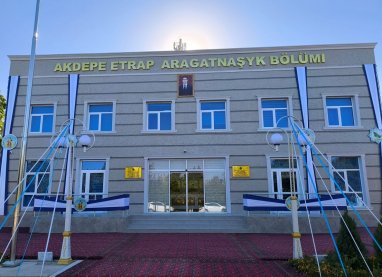 Andalyp şäherinde etrap aragatnaşyk bölüminiň täze binasy ulanmaga berildi