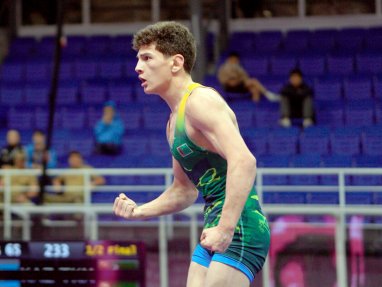 Turkmen wrestler won bronze at the Asian Youth Championship (U23)