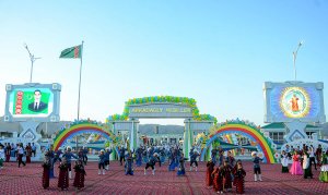 A recreation center for children has opened in the western region of Turkmenistan