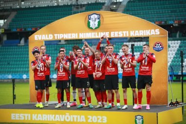 «Нарва Транс» Бекназарова выиграл Кубок Эстонии по футболу и завоевал путевку в еврокубки
