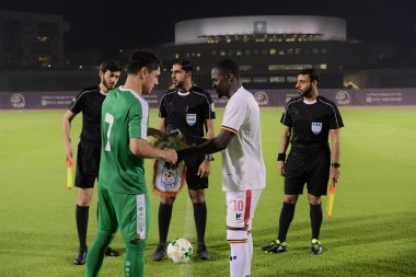 Fotoreportaž: Türkmenistanyň futbol ýygyndysy Ugandanyň ýygyndysy bilen deňme-deň oýnady