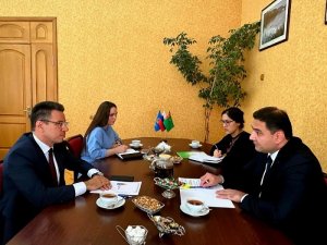 The upcoming visit to the Astrakhan region of the hyakim of the western region of Turkmenistan was discussed