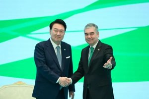 Türkmenistan Halk Konseyi Başkanı, Güney Kore Cumhurbaşkanı ile görüştü