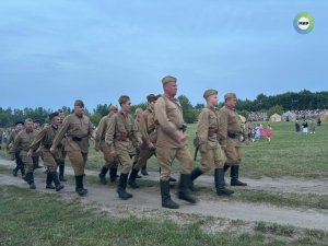 In the Brest Fortress, reenactors recreated the first battles of the Great Patriotic War and the defense of the citadel