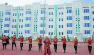 Фоторепортаж с церемонии открытия жилого дома для сотрудников правоохранительных органов в Анау