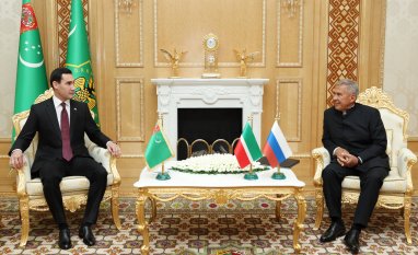 Rustam Minnikhanov discussed new areas of cooperation with the President of Turkmenistan