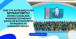 Täze ýyl baýramçylygy mynasybetli zehinli çagalara Gulbaba adyndaky Çagalar baýragynyň gowşurylyş dabarasy boldy