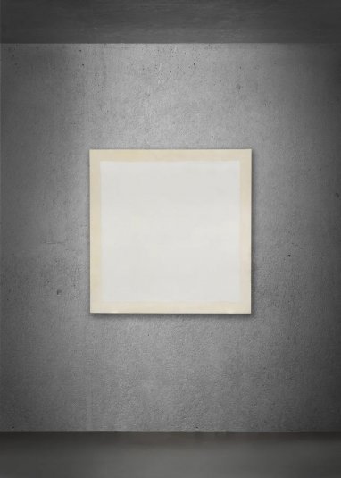 White canvas by Robert Ryman put up for auction for 1 million euros