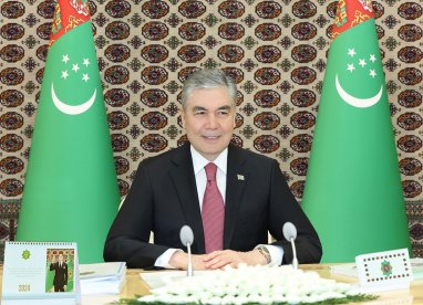 The National Leader of the Turkmen people congratulated the President of Turkey on his 70th birthday