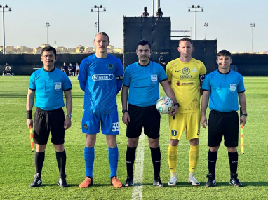 Туркменские арбитры обслужили товарищеский матч «Краснодара» и «Астаны» в ОАЭ