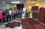 A delegation of Russian cultural figures visited the National Museum of Turkmen Carpets