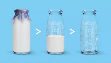 В Японии на бутылках молока печатают комиксы в стиле манга, чтобы мотивировать детей