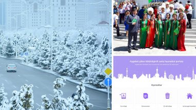About 200 units of special equipment were used for snow removal in Ashgabat, Russia kept the quotas for training for citizens of Turkmenistan at the same level, and a digital portal for paying utility bills was launched in Ashgabat