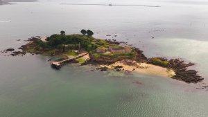 Haunted island up for sale in England