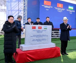 Launch ceremony of China-Kyrgyzstan-Uzbekistan railway project held in Kyrgyzstan