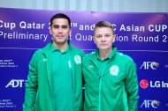 Фоторепортаж: Пресс-конференция сборных Туркменистана и Шри-Ланки перед отборочным матчем ЧМ-2022