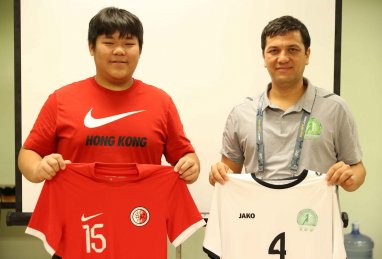 Turkmen football players will play in white uniforms against Hong Kong in the qualification for the 2026 World Cup