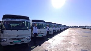 Президент Туркменистана передал в дар Дашогузскому велаяту 200 новых пассажирских автобусов